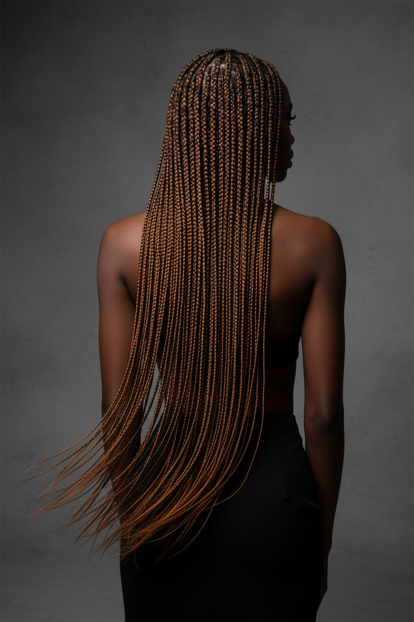 Braiding Hair Back View